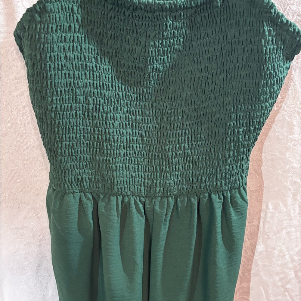 Women’s free short romper Summer sz L smocked coquette - Picture 4 of 8